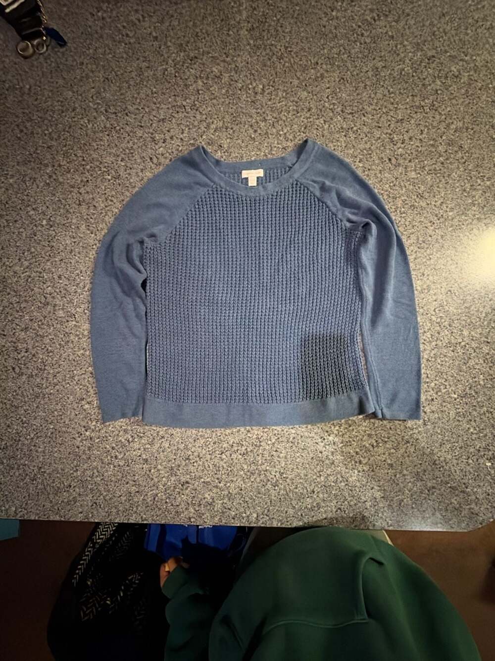 Charter Club Pullover Sweater Size L Blue Cotton Acrylic Knit